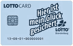 Lotto Brandenburg Kundenkarte (Abbildung ähnlich)