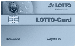 Lotto Rhainland-Pfalz Kundenkarte (Abbildung ähnlich)